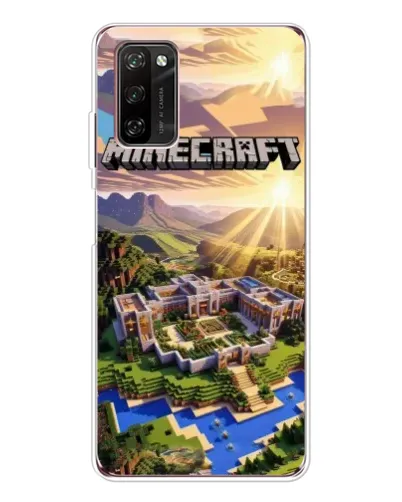 Чехол для Blackview A70 Pro с картинкой «Minecraft панорама»