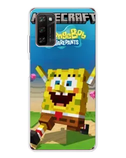 Чохол для Blackview A70 Pro з картинкою «Губка Боб Minecraft»