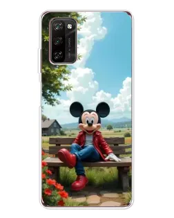 Чехол для Blackview A70 Pro с картинкой «Микки на скамейке»