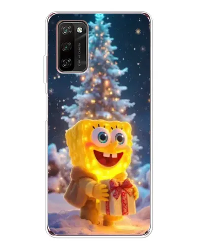 Чехол для Blackview A70 Pro с картинкой «Рождественский Спанч Боб»