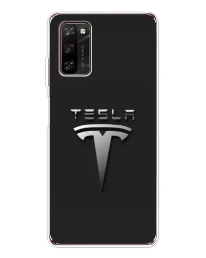 Чехол для Blackview A70 Pro с картинкой «Стальной логотип Tesla»