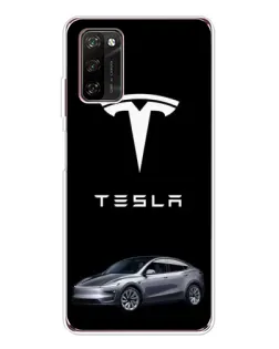 Чехол для Blackview A70 Pro с картинкой «Tesla Model Y»