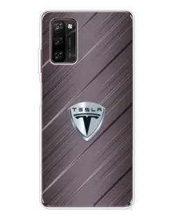 Чехол для Blackview A70 Pro с картинкой «Металлическая текстура Tesla»