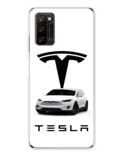 Чехол для Blackview A70 Pro с картинкой «Tesla White Style»