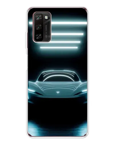 Чехол для Blackview A70 Pro с картинкой «Tesla в неоне»