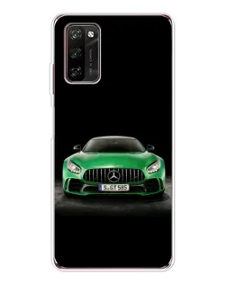 Чехол для Blackview A70 Pro с картинкой «Mercedes — неоновый лого»