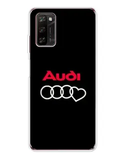 Чехол для Blackview A70 Pro с картинкой «Логотип Audi Heart»