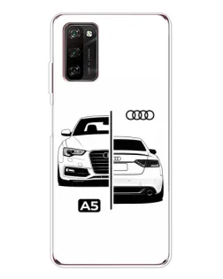 Чехол для Blackview A70 Pro с картинкой «Audi — контрастный дизайн»