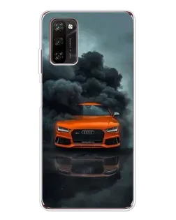Чехол для Blackview A70 Pro с картинкой «Audi в облаках дыма»