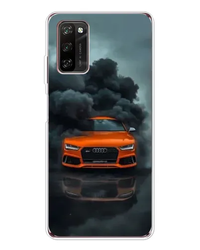 Чехол для Blackview A70 Pro с картинкой «Audi в облаках дыма»