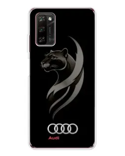 Чехол для Blackview A70 Pro с картинкой «Графика — пантера и Audi»