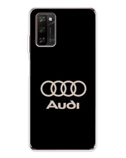 Чехол для Blackview A70 Pro с картинкой «Audi — золотой логотип»
