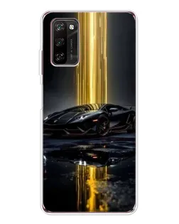 Чехол для Blackview A70 Pro с картинкой «Ночной Lamborghini драйв»