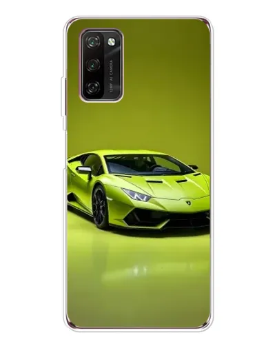 Чехол для Blackview A70 Pro с картинкой «Салатовый Lamborghini Huracan»