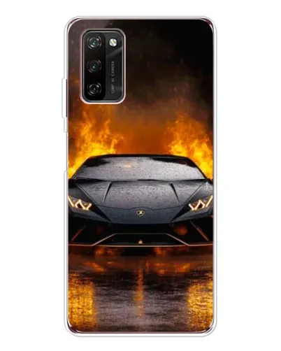 Чехол для Blackview A70 Pro с картинкой «Lamborghini в огне»