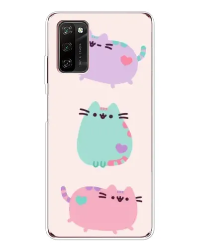 Чехол для Blackview A70 Pro с картинкой «Pusheen трио»