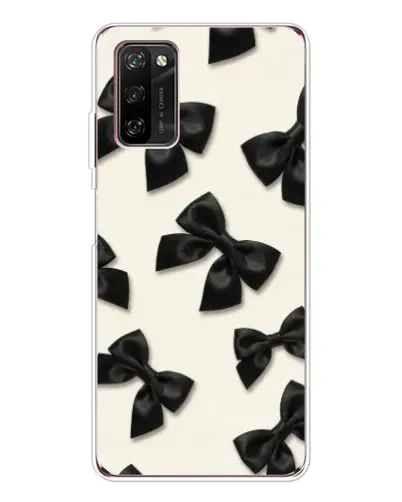 Чехол для Blackview A70 Pro с картинкой «Черные бантики»
