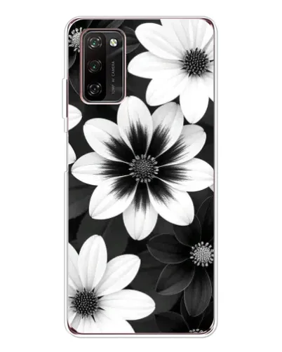 Чехол для Blackview A70 Pro с картинкой «Монохромные астры»