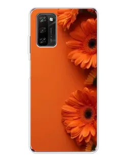 Чехол для Blackview A70 Pro с картинкой «Оранжевые герберы»