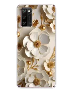 Чехол для Blackview A70 Pro с картинкой «Белие бумажние  цвети»