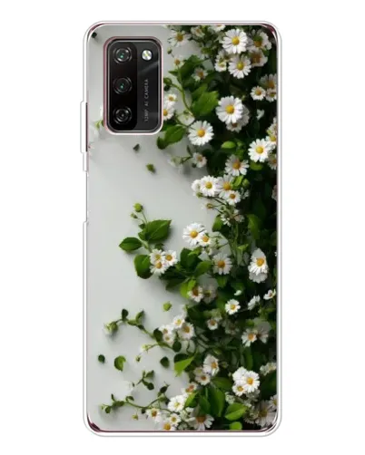 Чехол для Blackview A70 Pro с картинкой «Ветка мелких белых цветов»
