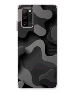 Чехол для Blackview A70 Pro с картинкой «Темный абстрактный камуфляж»