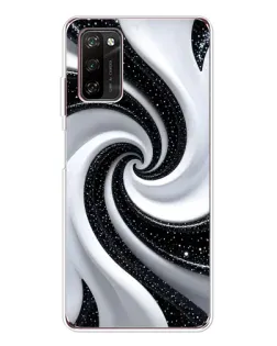 Чехол для Blackview A70 Pro с картинкой «Черно-белая спираль»