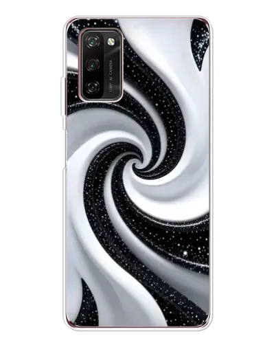 Чехол для Blackview A70 Pro с картинкой «Черно-белая спираль»