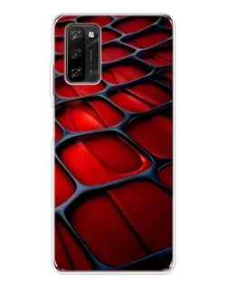 Чехол для Blackview A70 Pro с картинкой «Красная глянцевая сетка»