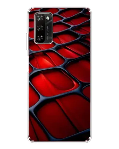 Чехол для Blackview A70 Pro с картинкой «Красная глянцевая сетка»