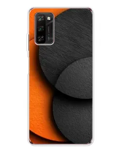 Чехол для Blackview A70 Pro с картинкой «Геометрия оранжевых кругов»