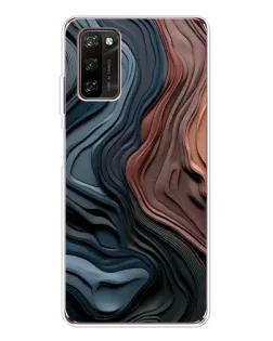 Чехол для Blackview A70 Pro с картинкой «Цветные волны каньона»