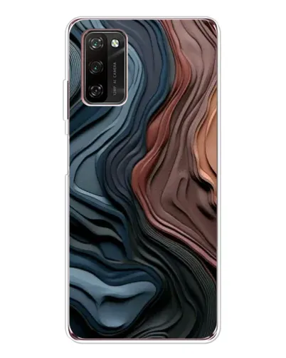 Чехол для Blackview A70 Pro с картинкой «Цветные волны каньона»