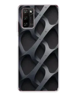Чехол для Blackview A70 Pro с картинкой «Объемное серое плетение»
