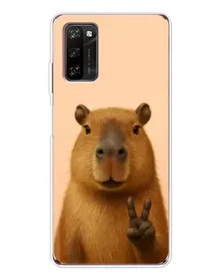 Чехол для Blackview A70 Pro с картинкой «Капибара виктория»