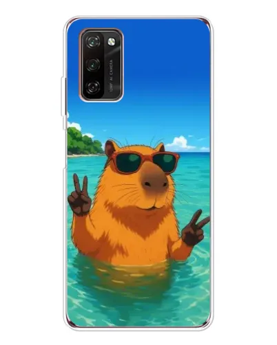 Чехол для Blackview A70 Pro с картинкой «Морская капибара»