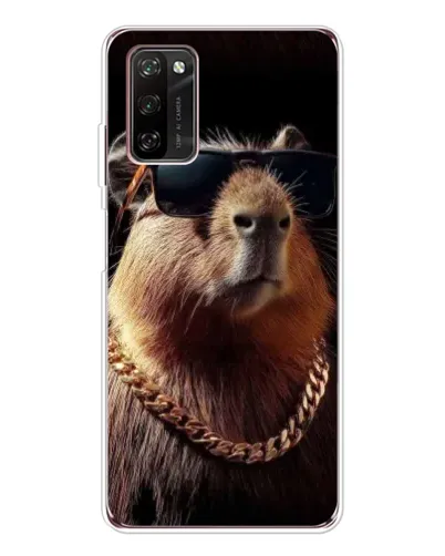 Чехол для Blackview A70 Pro с картинкой «Капибара золотая цепь»