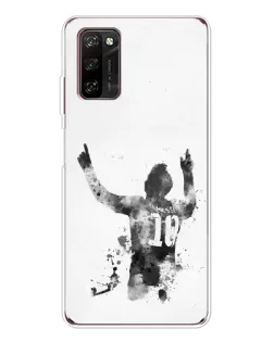 Чохол для Blackview A70 Pro з картинкою «Чорно-білий силует Мессі» Чохол для Blackview A70 Pro з картинкою «Чорно-білий силует Мессі»
