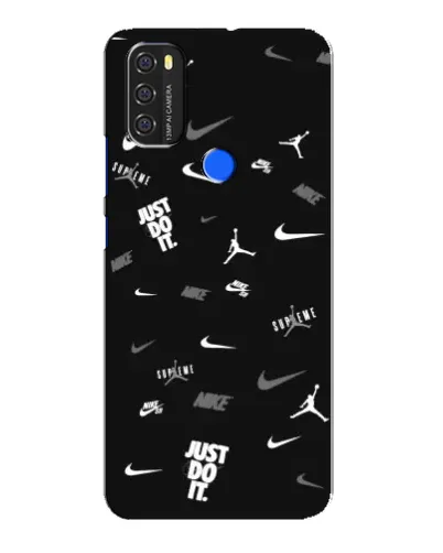 Чехол для Blackview A70 с картинкой «Nike Black Pattern»