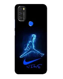 Чехол для Blackview A70 с картинкой «Jordan Neon Blue»