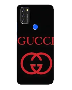 Чехол для Blackview A70 с картинкой «Gucci — красный логотип»