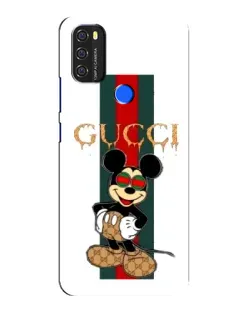 Чехол для Blackview A70 с картинкой «Микки Маус Gucci — полосы»