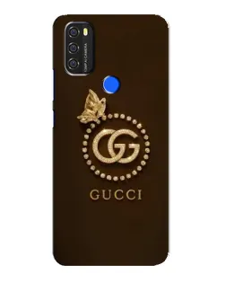 Чехол для Blackview A70 с картинкой «Gucci — золотая бабочка»