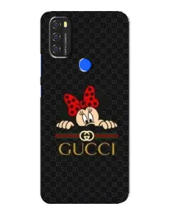 Чехол для Blackview A70 с картинкой «Минни Маус Gucci — черный»