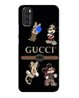 Чохол для Blackview A70 з картинкою «Gucci — герої Disney та монограма»