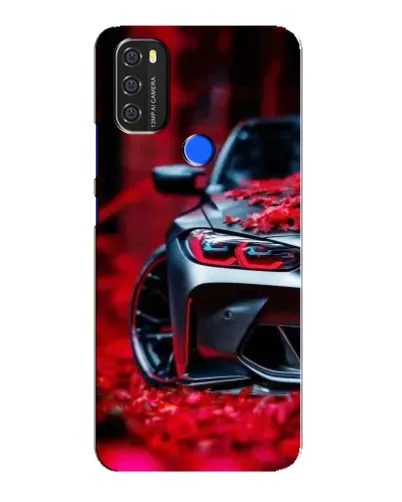 Чохол для Blackview A70 з картинкою «Спортивна BMW та квіти»