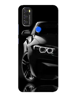 Чехол для Blackview A70 с картинкой «Черная BMW — профиль»