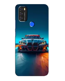 Чехол для Blackview A70 с картинкой «BMW — огни неона»