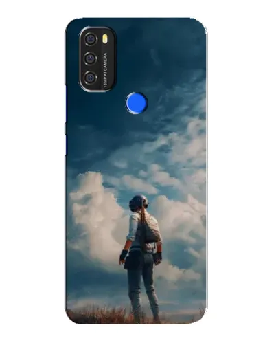 Чехол для Blackview A70 с картинкой «Герой PUBG на скале»