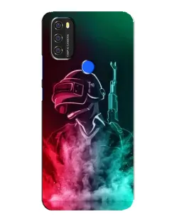 Чехол для Blackview A70 с картинкой «PUBG — огненный воин»